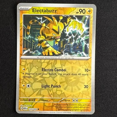 Electabuzz Reverse Holo Common SV: Scarlet & Violet 151 125/165 NM