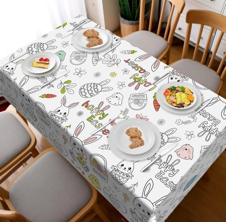 Pack Mantel para Colorear Pascua para Niños, Manteles Desechables de Pascua para Colorear Foto 4 de 4