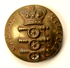 1860s Era Canada Militia P. Tait & Co Limrick Backmark Uniform Button N3B