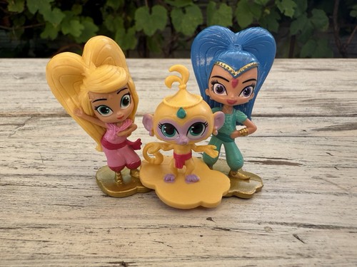 Lotto di 3 minifigure Shimmer And Shine Viacom Cake Cupcake Toppers Magic Genie - Foto 2 di 10