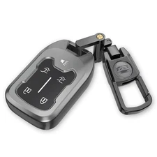 Chevy GMC Key Fob Cover  Keychain, Compatible with 2019-2023 Models