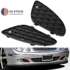 2Pcs Front Bumper Grille Lower Cover For Mercedes-Benz W211 E320 E500 2003-2006