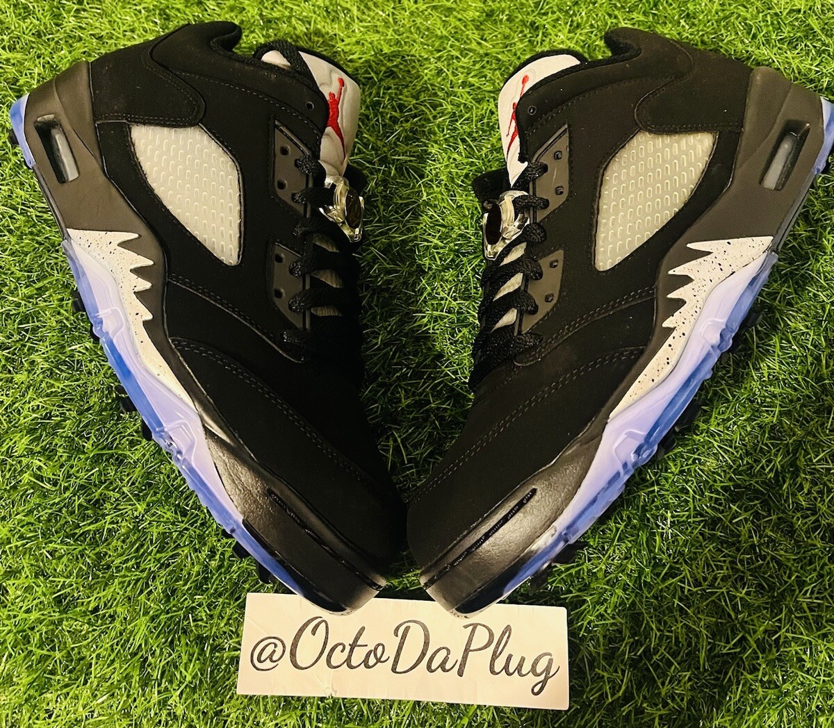 Size 10 - Air Jordan 5 Golf Low Black Metallic for sale online | eBay