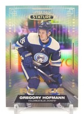 2021-22 Upper Deck Stature GREGORY HOFMANN Rookie RC /399 Columbus Blue Jackets