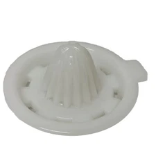 Vintage Hazel Atlas All White Milk Glass Over the Bowl Juicer Reamer