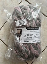 Loops & Threads Chunky Twist Pink Grey