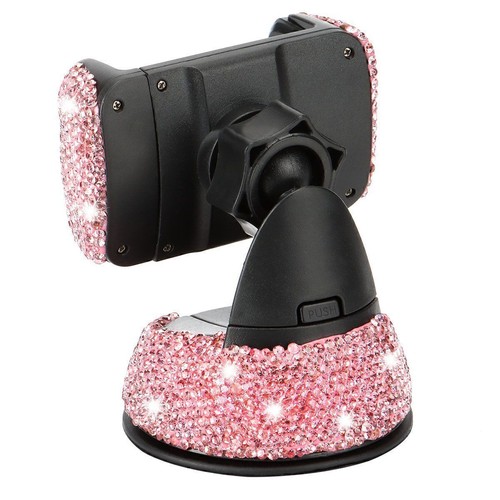 Universal Car Windshield Phone Holder Vent Mount Bracket With Rhinestone Bling - Zdjęcie 9 z 14