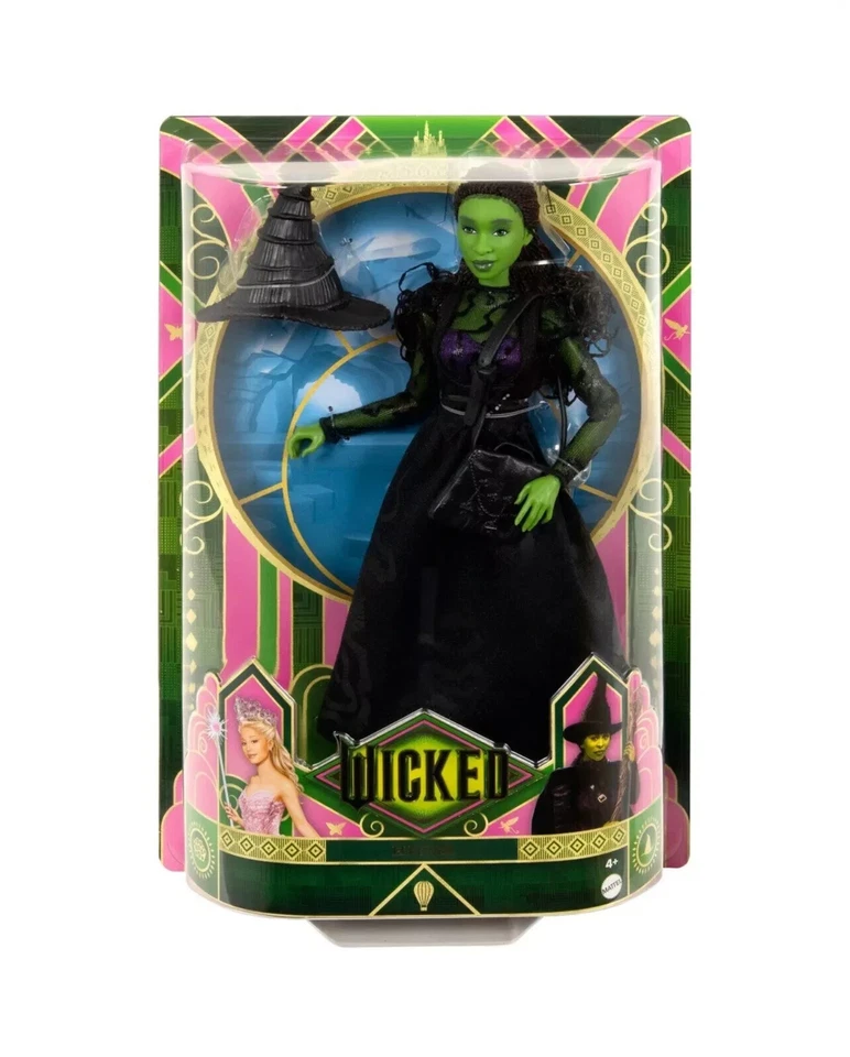 Collectible Mattel Wicked 29cm Elphaba Doll Brand New Wicked Musical Movie2024