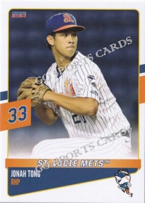 2024 St Lucie Mets Jonah Tong RC Rookie Mets Minor Card CAN | eBay