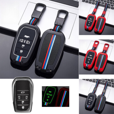 Zinc Alloy Silicone Car Key Case Cover Bag For Toyota Alphard Previa 2014-2020