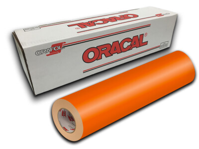 12'' X 5yd - Light Orange Oracal 651 Craft & Hobby Cutting Vinyl Roll