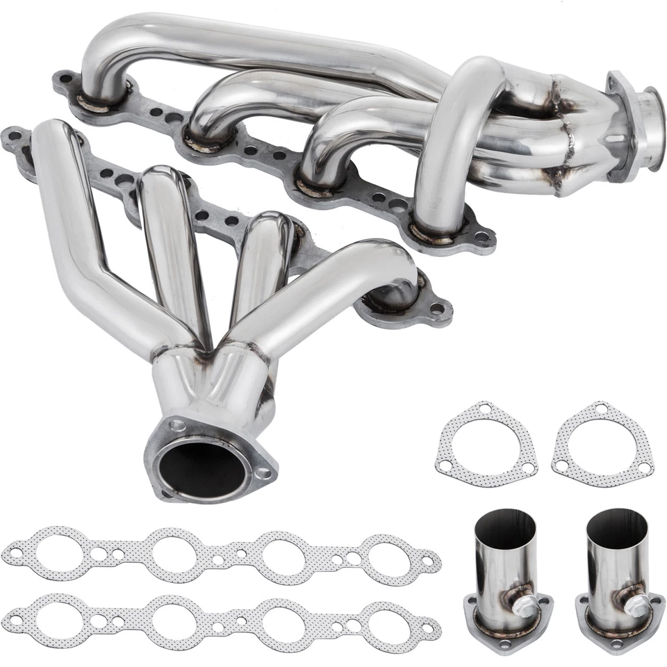 For LS Swap S10 Conversion Swap Headers Truck & SUV LS1 LS2 LS3 LS6 GMC Jimmy - Image 2 of 4