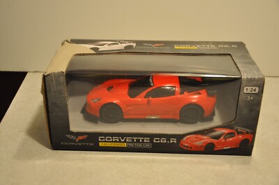 BRAHA License Friction Series Chevrolet Corvette Red 1:24 Scale Die Cast Toy Car