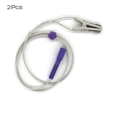 9pin OxiMax Veterinary/Adult Ear Clips spo2 sensor Blood Oxygen Probe,2PC