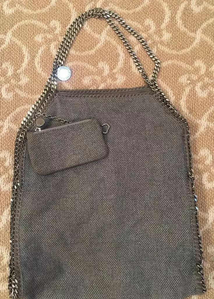 Stella McCartney Falabella Large Grey Tweed Tote Bag eBay
