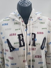 Aeropostale "Aero" Hoodie Women  s Size Large Full Zip Long Sleeve Sweatshirt