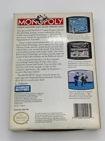 oval seal Monopoly complete in box nintendo nes board map game