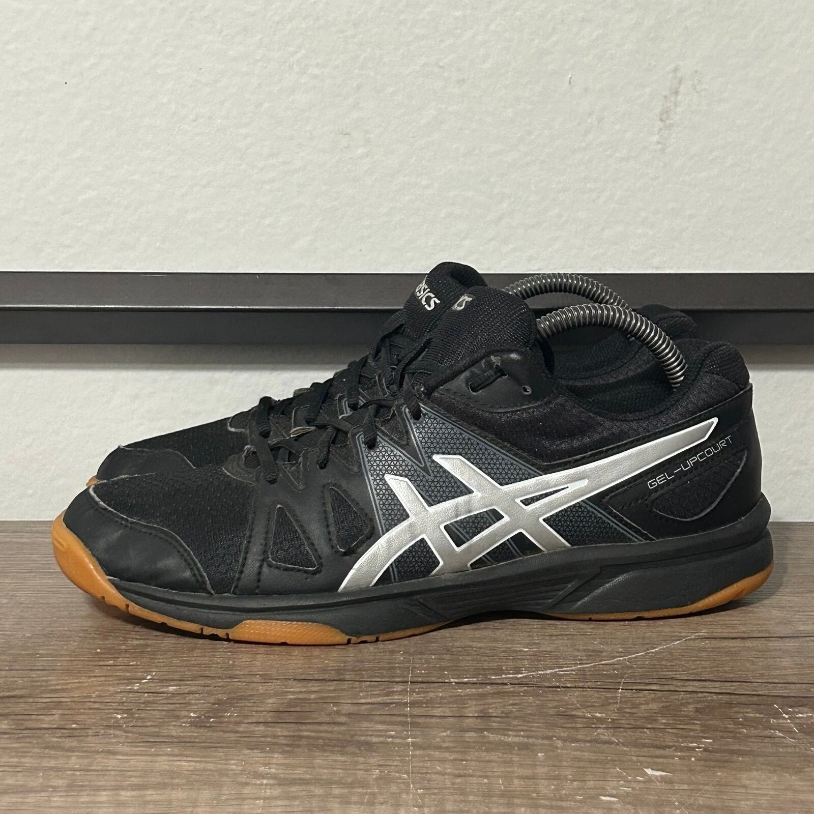Asics Gel Upcourt Womens Volleyball Shoes Size 9 Black