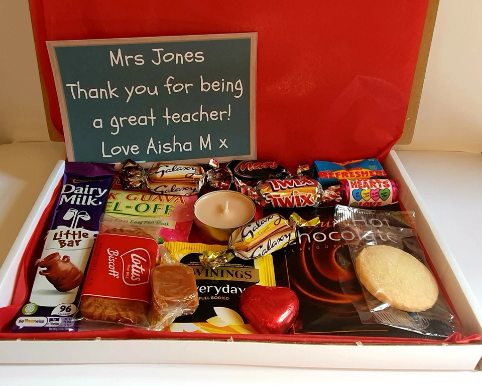 Personalised Teacher Gift Box Hamper Present - Teaching Assistant Nursery Worker - Image 3 of 4