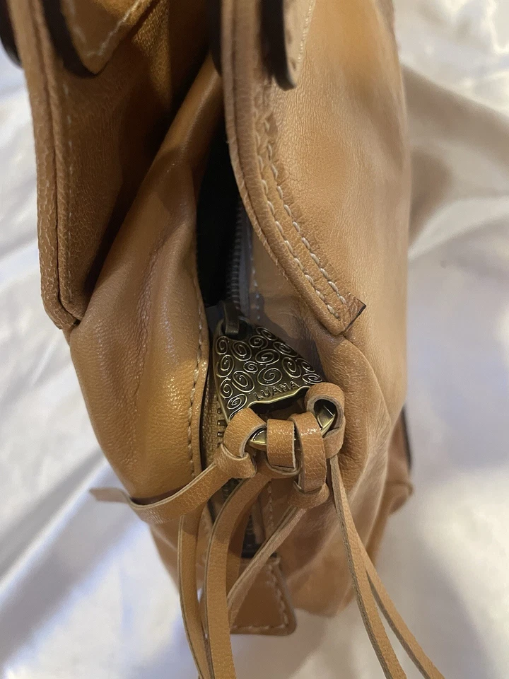 LUANA 意大利米色编织皮革花卉刺绣单肩包 — 第 3/4 张图片