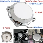 US Chrome CV40 Carb Top Cover For 88-06 Harley Sportster Touring Softail Dyna