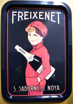 Rare Freixenet S. Sadurni de Noya Winery Advertising Metal Serving Tray