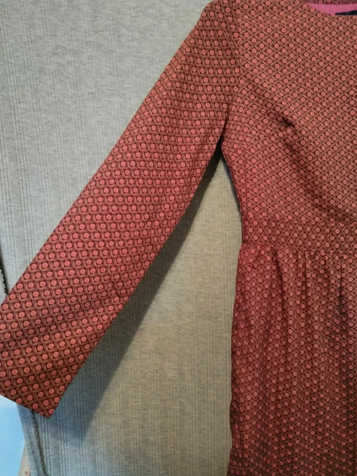 Vestido Chic By Tantra Forrado Fucsia Púrpura Geométrico Algodón Talla Grande Nuevo con Etiquetas Foto 3 de 4