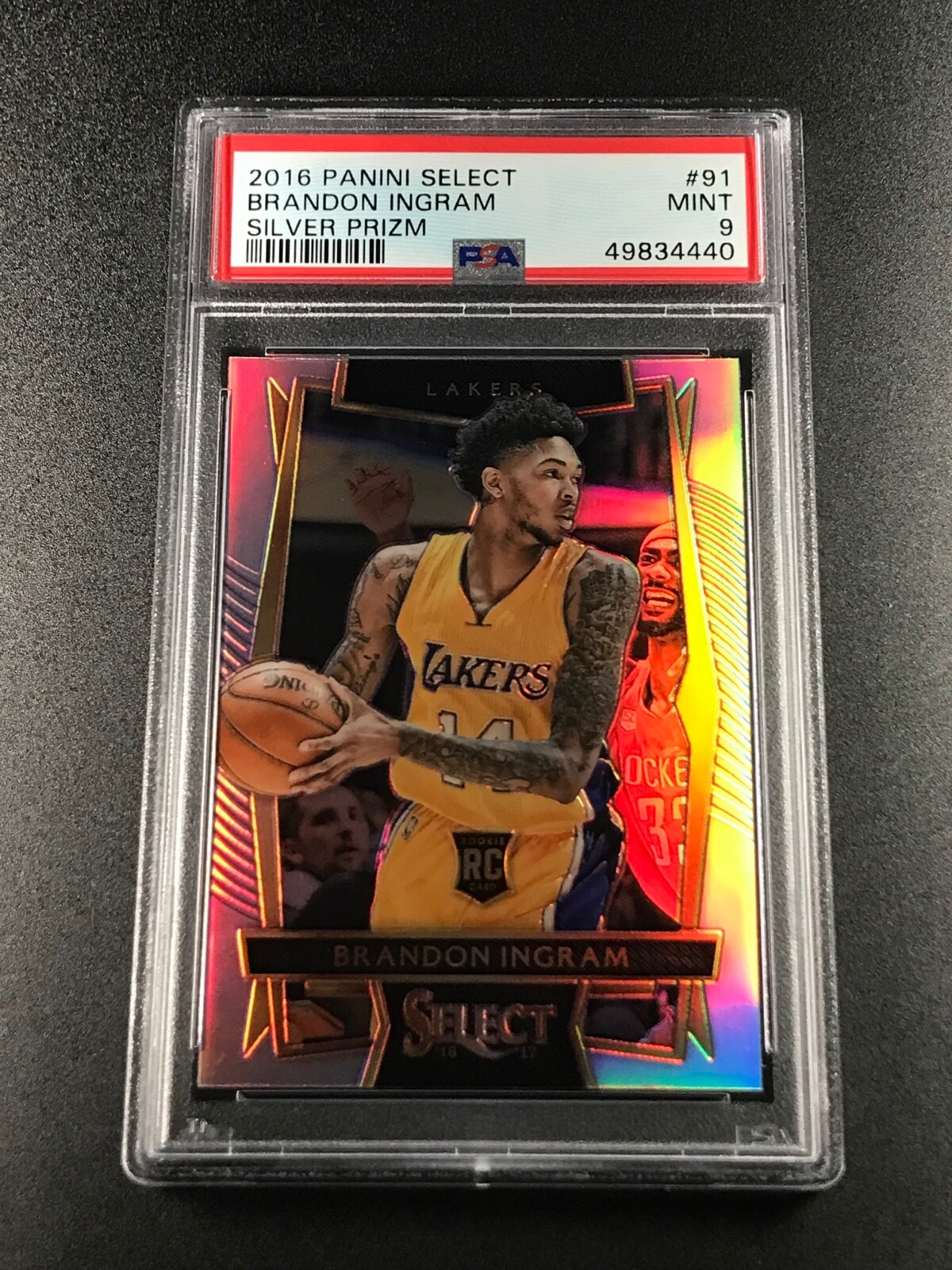 BRANDON INGRAM 2016 PANINI SELECT #91 CONCOURSE SILVER PRIZM ROOKIE RC PSA 9
