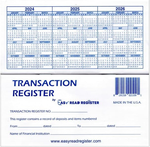 12 Check Registers for Personal Checkbook - Checkbook Ledger Transaction Registe - Picture 11 of 12