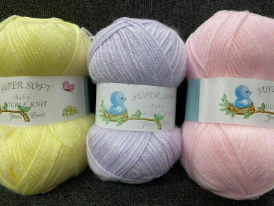 James C Brett Super Soft Baby Double Knit DK Wool/Yarn Per 100g Ball Various