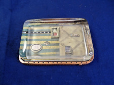 Vtg Lucite Paperweight Bee Strawberry Copper Edge 4.5"x3.25"x1"