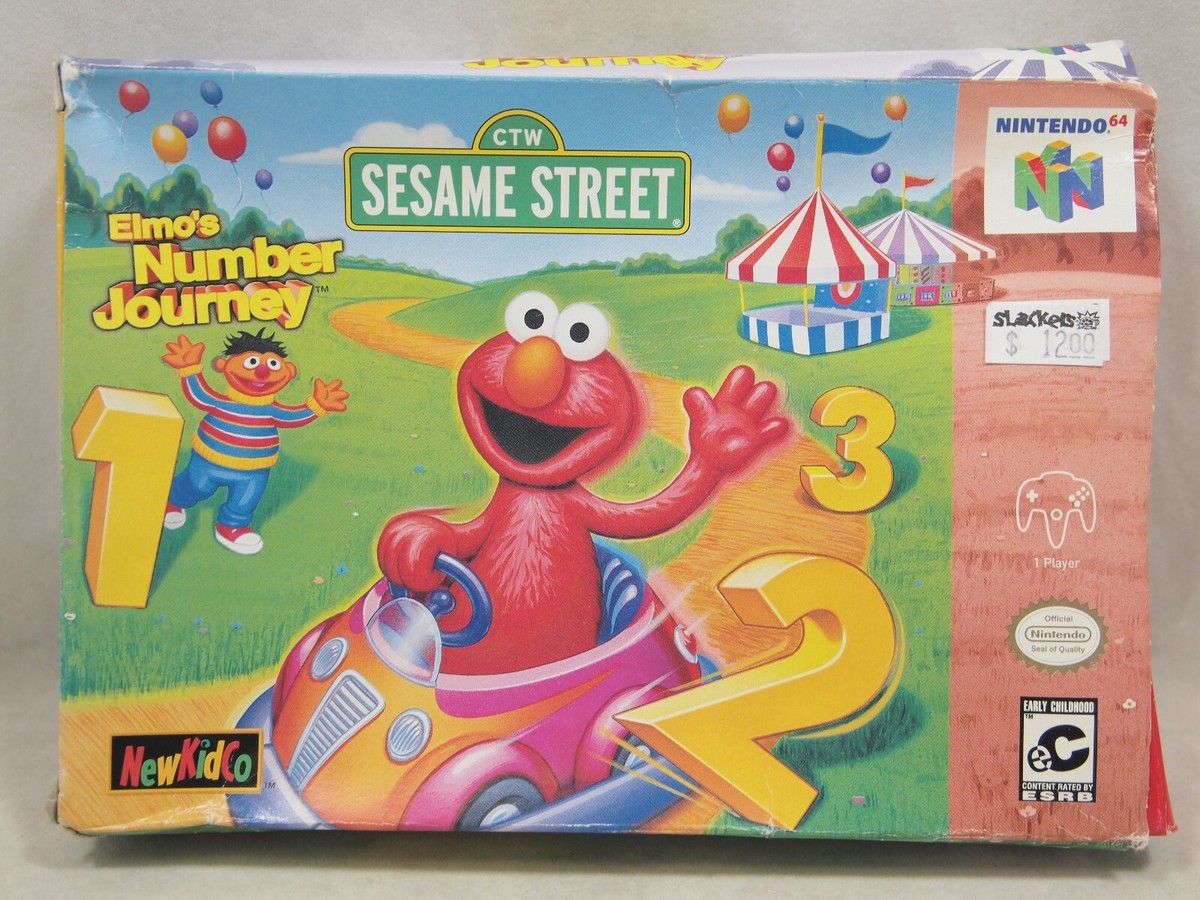 Sesame Street Elmo's Number Journey (Nintendo 64 | N64) Authentic