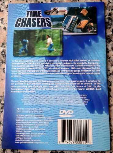 TIME CHASERS NEW RARE Time Travel DVD David Giancola Matthew Bruch Award Winner - Picture 2 of 2