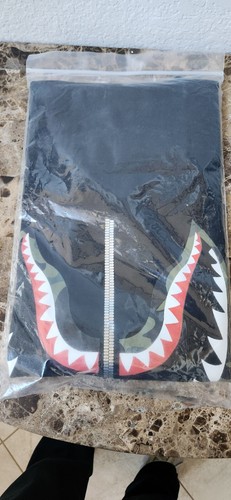 Nueva Camiseta BAPE Tiburón 1ª Camuflaje X Negra A Bathing Ape Talla XL Camisa Para Hombre - Imagen 3 de 4
