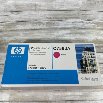 Genuine HP Color LaserJet CP3505 3800 Printer Magenta Toner Cartridge Q7583A