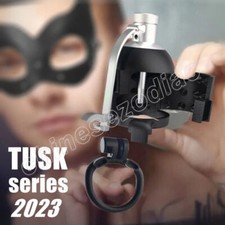 2023 TUSK SERIES Bionic Design Male Chastity Device Hinged Cage Metal Tube