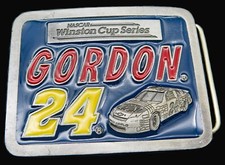 Jeff Gordon NASCAR Winston Cup Racing Vintage Belt Buckle