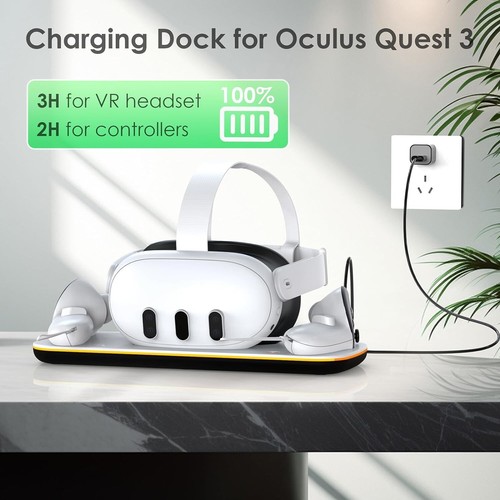 Dobe Charging Dock Station for Oculus Meta Quest 3 Headset and 2 Controllers - Picture 6 of 7