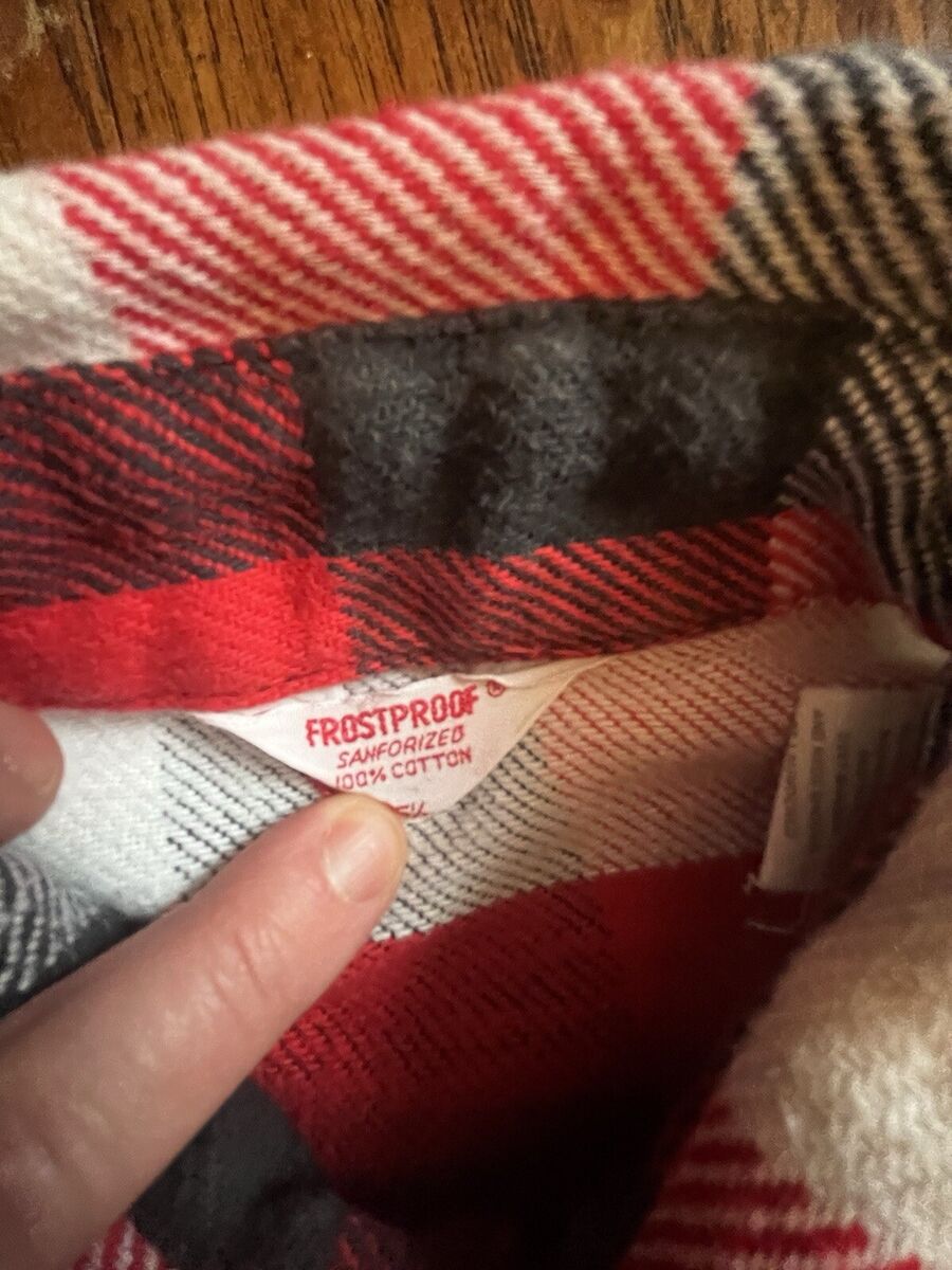 Vintage Frostproof Flannel Shirt Mens Medium 15.5 Red Black Vintage Frostproof Flannel Shirt Mens Medium 15.5 Red Black