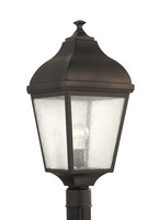 Oil Rubbed Bronze 1-light 22-1/2 Tall Post Lantern W/clear Seeded Glass on sale Oil Rubbed Bronze 1-light 22-1/2 Tall Post Lantern W/clear Seeded Glass on sale