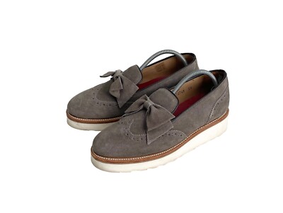 Grenson Grey Suede Brogues Womens Grenson Textured Men's Brown