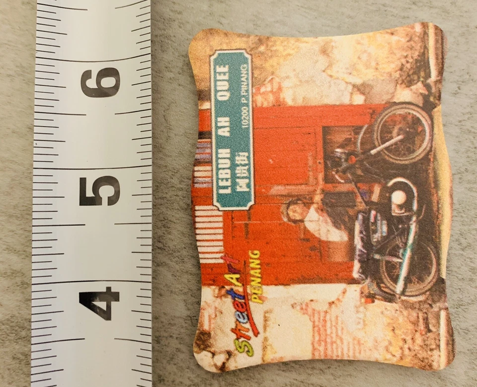 Penang Street Art Tourist Collector Refrigerator Magnet Penang Malaysia - Image 3 of 3