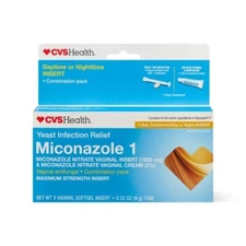 CVS Health Miconazole 1 Combination Pack Max Strength Exp 1/2026 Free Shipping
