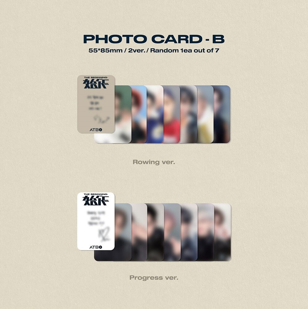 ATBO 2nd Mini Album [The Beginning : 始作] 2Ver SET CD+P.Book+2p P