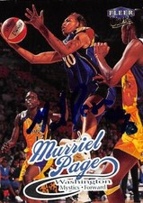 Murriel Page autographed Basketball Card Washington Mystics 1999 Fleer Ultra #32