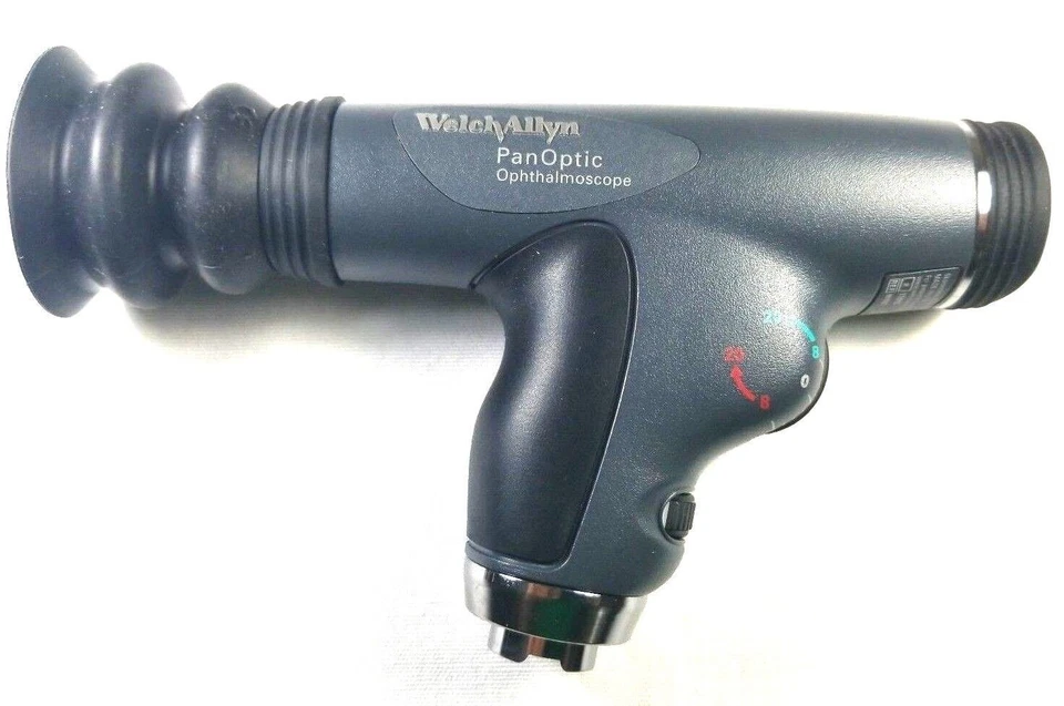 OFTALMOSCOPIO PANÓPTICO WELCH ALLYN 3,5 V CON FILTRO AZUL COBALTO - # 11820 Foto 3 de 4