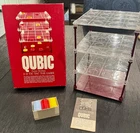 Vintage 1965 #400 Parker Brothers Qubic 3D Tic-Tac-Toe Game Red w/Orig Box