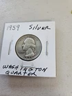 1959 P Washington Quarter 25C Silver Circulated Uncertified US Coin