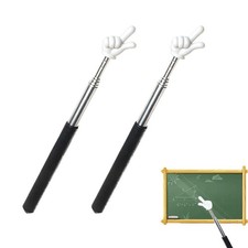 2 Pack Telescopic Teachers Pointer Extendable Hand Pointer Finger Pointer Stick
