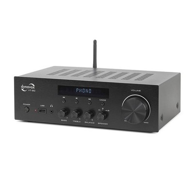 DYNAVOX VT-90 schwarz Kompakt-Verstärker Stereo mit BT und Phono-Eingang